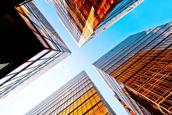 Moderne Glasgebäude Der Stadt — Stockfoto