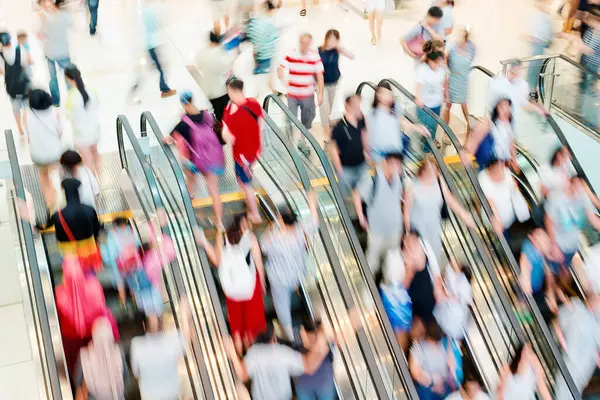 Desfocado Pessoas Shopping — Fotografia de Stock