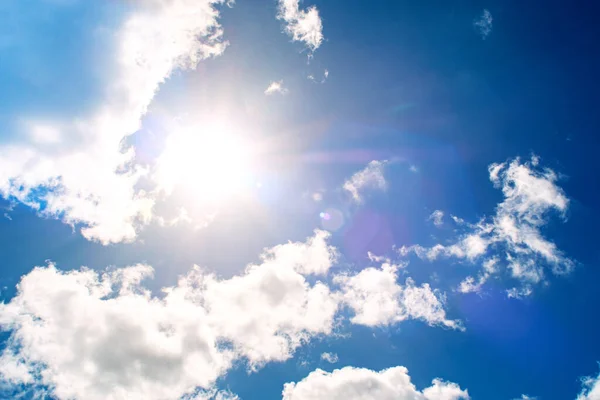 Nuvens Brancas Céu Azul — Fotografia de Stock