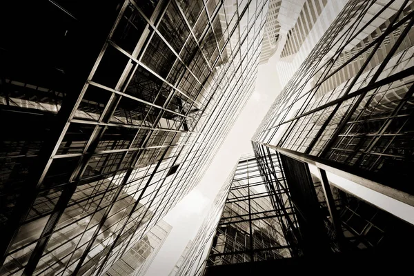 Rascacielos Moderno Edificio Oficinas Vidrio — Foto de Stock