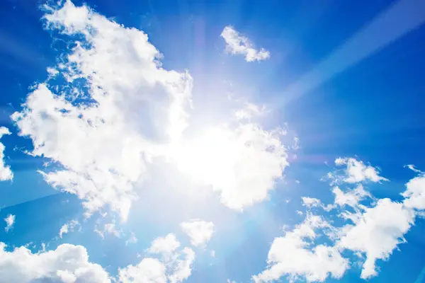 Nuages Blancs Dans Ciel Bleu — Photo