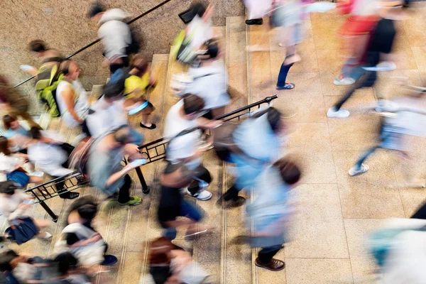 Desenfoque Gente Caminando Ciudad —  Fotos de Stock