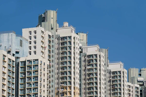 Moderno Edifício Apartamentos Hong Kong — Fotografia de Stock