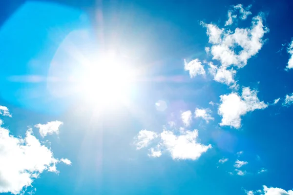 Nuvens Brancas Céu Azul — Fotografia de Stock