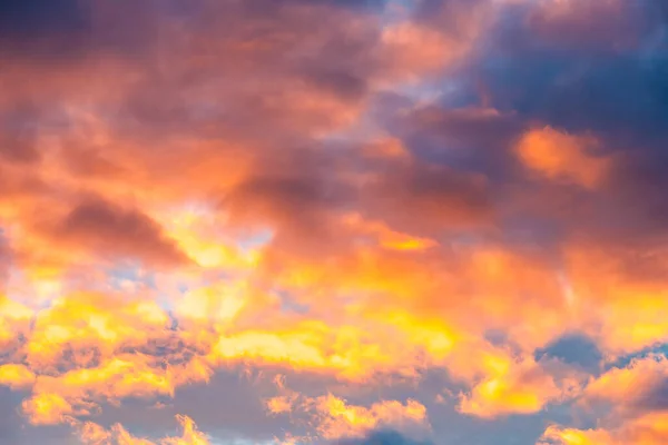 Belo Céu Por Sol Com Nuvens — Fotografia de Stock