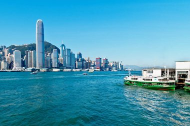 Hong Kong Şehri ufuk çizgisi