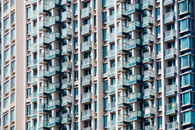 Hong Kong şehrindeki modern bina.
