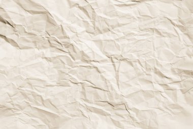 Buruşmuş beyaz kağıt dokusu arkaplanı