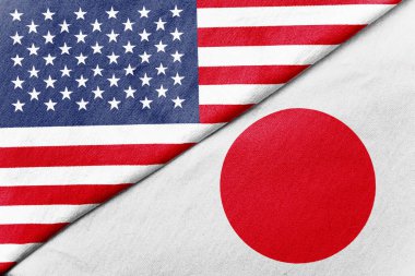 ABD ve Japonya 'nın bayrakları