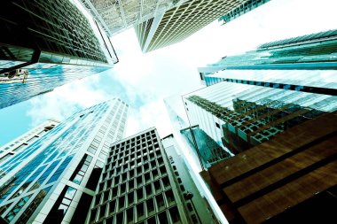 Hong Kong 'daki modern gökdelen binaları
