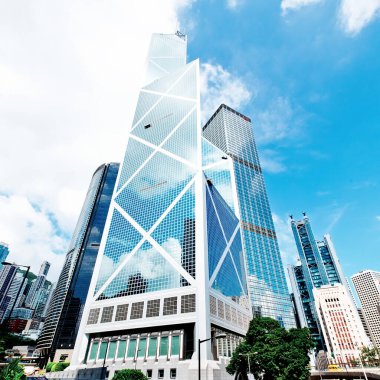 Hong Kong 'daki modern gökdelen binaları