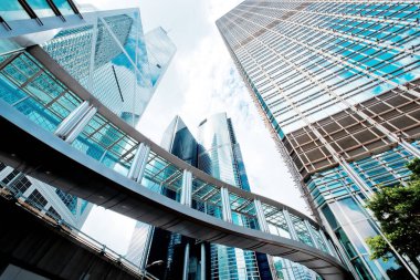 Hong Kong 'daki modern gökdelen binaları