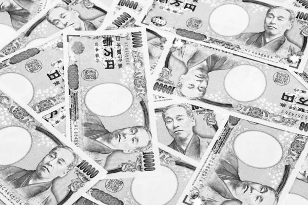 Фон Японских Иен Банкнот — стоковое фото