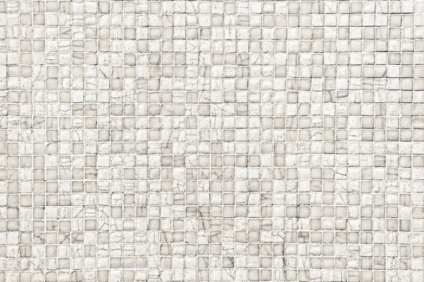 Mosaico Blanco Azulejos Fondo Pared —  Fotos de Stock