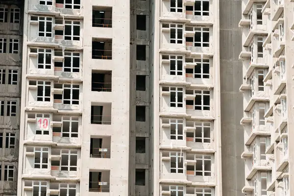 Будівництво Під Будівництво Hong Kong — стокове фото