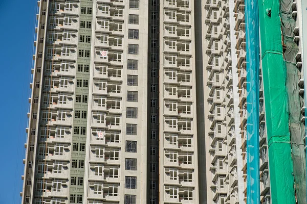 Réparation Construction Gratte Ciel Moderne Hong Kong — Photo