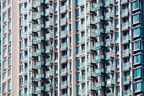 Modern building in Hong Kong city