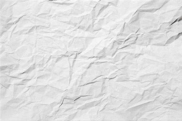 Branco Crumpled Papel Textura Fundo — Fotografia de Stock