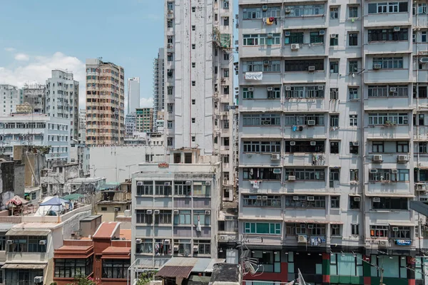 Město Hongkong Slunečného Dne — Stock fotografie