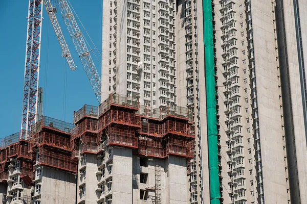 Reparation Eller Uppförande Modern Skyskrapa Hongkong — Stockfoto