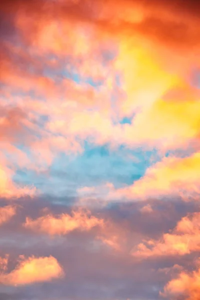 Belo Céu Por Sol Com Nuvens — Fotografia de Stock