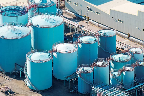 Storage Tanks Industrial Factory — Stock Photo, Image