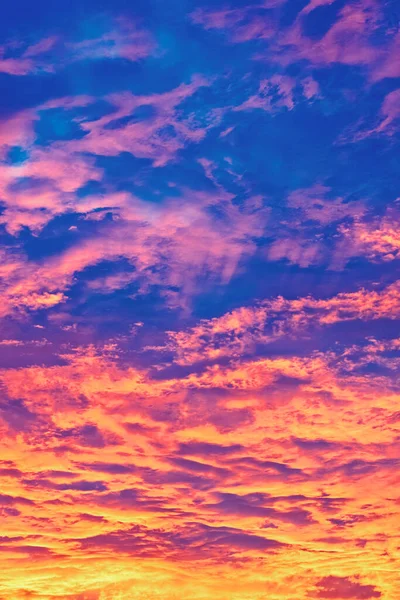 Céu Bonito Com Nuvens Céu Por Sol — Fotografia de Stock
