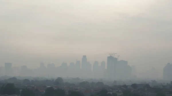 Vista Polución Yakarta — Foto de Stock