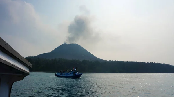 Monte Krakatau Selat Sunda Lampung Sumatra — Foto de Stock