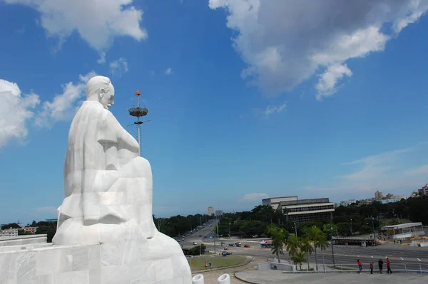 Памятник Хосе Марти Plaza Revolucion Гаване Куба — стоковое фото