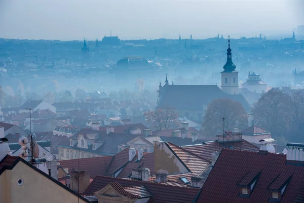 Район Мала Страна Утром Прага Чехия — стоковое фото