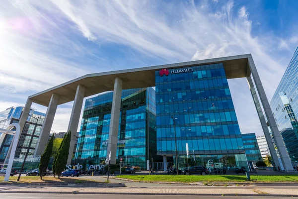 Boulogne Billancourt France September 2020 French Head Office Huawei Technologies — стокове фото