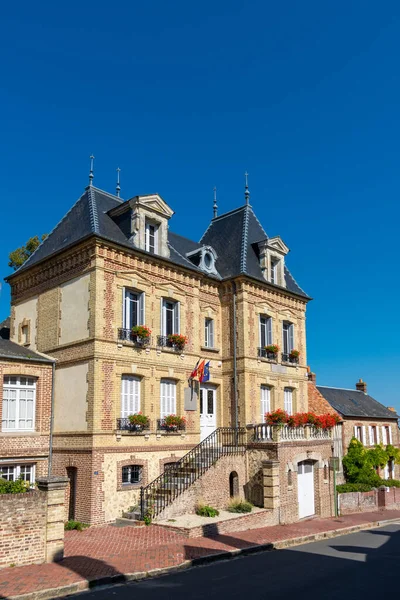 Façade Mairie Beaumont Auge Normandie France — Photo