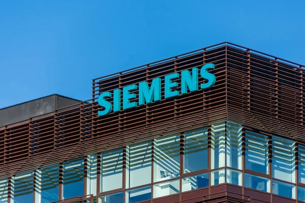 Velizy Villacoublay Γαλλια Οκτωβριου 2020 Πρόσοψη Του Κτιρίου Siemens Στο — Φωτογραφία Αρχείου