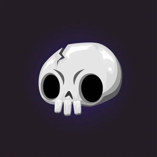 Halloween Skull Illustration Dark Background — Stock Vector