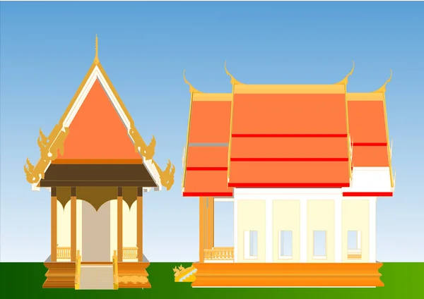 Une Illustration Vectorielle Des Éléments Graphiques Info Pour Voyager Thaïlande — Image vectorielle