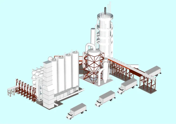 Torre Raffreddamento Della Centrale Nucleare Dukovany — Vettoriale Stock