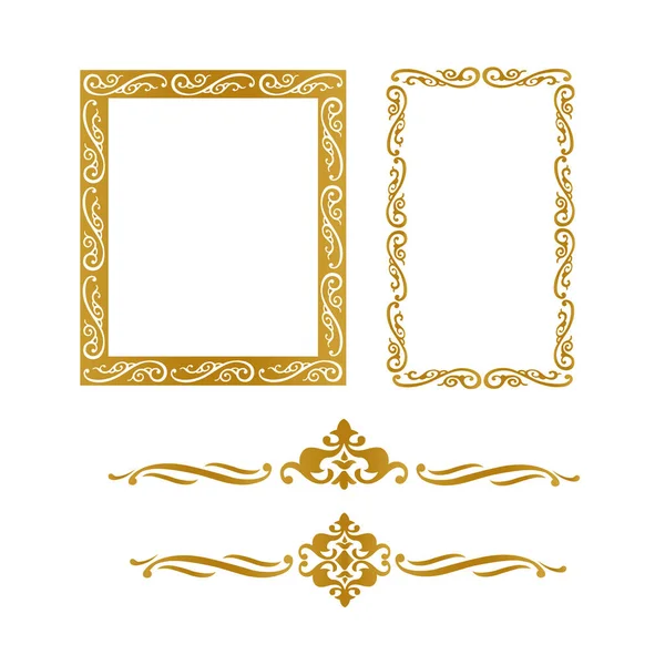 Siyah arkaplanda altın çerçeve