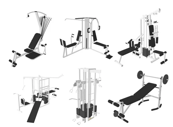 Vektör egzersiz makinesi ayarlandı