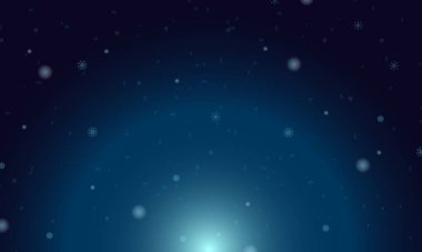 Koyu mavi şablon ve buz taneleri. Buz kristalleri ile modern soyut çizimler. Reklamınız, posteriniz, afişiniz için tasarım.