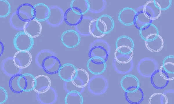Textura Vectorial Azul Claro Con Patrón Discos Burbujas Borrosas Con — Archivo Imágenes Vectoriales