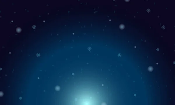 Modello Vettoriale Blu Scuro Con Fiocchi Neve Ghiaccio Illustrazione Astratta — Vettoriale Stock