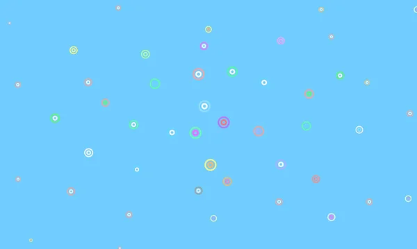 Светлый Многоцветный Векторный Фон Пузырями Блеск Абстрактной Иллюстрации Капельками Дождя — стоковый вектор