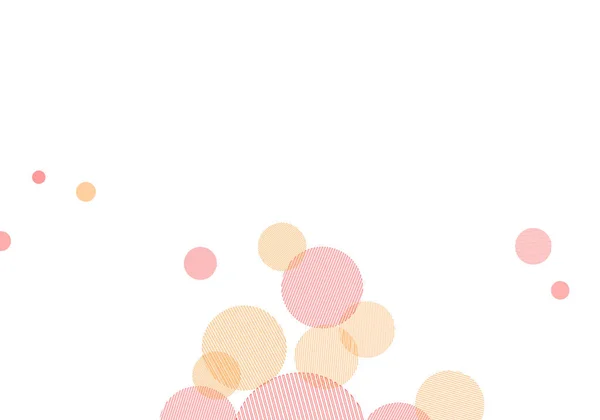 Світло Рожеве Жовте Векторне Компонування Формами Кола Ілюстрація Барвистими Абстрактними — стоковий вектор