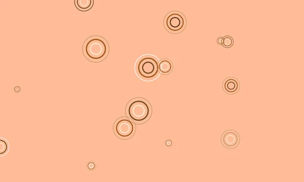 Světle Hnědá Vektorová Šablona Kruhy Abstraktní Ilustrace Barevnými Bublinami Přírodním — Stockový vektor
