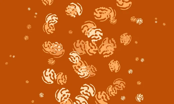 Modèle Vectoriel Orange Clair Avec Des Formes Aléatoires Formes Chaotiques — Image vectorielle