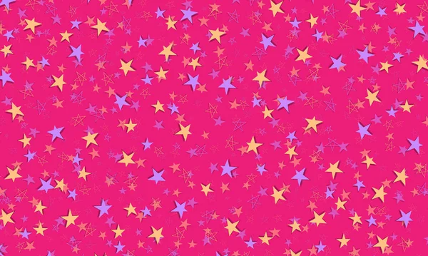 Light Pink Vector Background Purple Pink Stars Blurred Abstract Background — Stock Vector