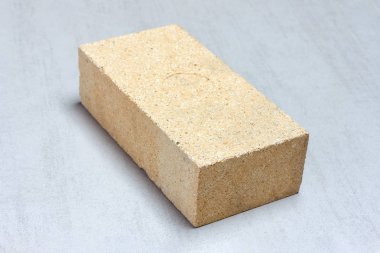 gri arka plan yakın çekim üzerinde duvar şömine ve soba için refrakter tuğla