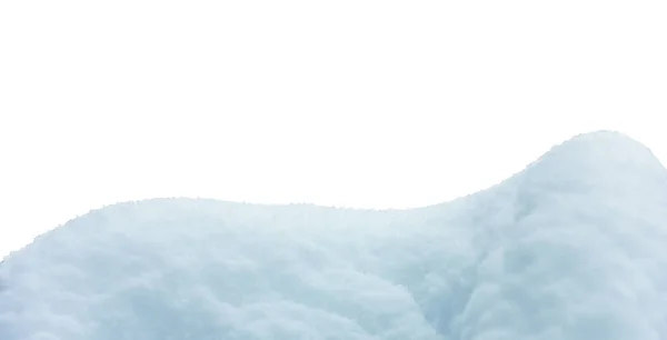 Snowdrift Isolated White Background Close — Stock Photo, Image