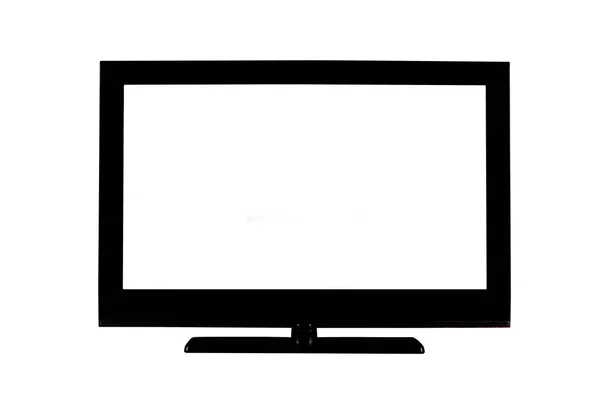 Макет Повний Телевізор Ізольовано Білому Тлі — стокове фото